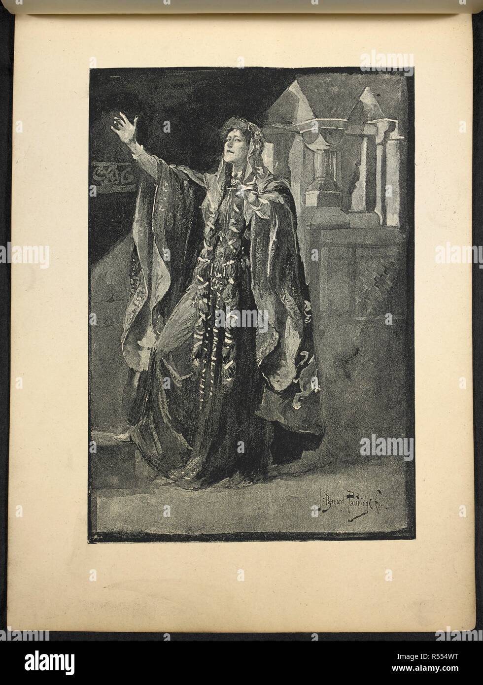 Eine Abbildung der Lady Macbeth. Souvenir von Macbeth, am Lyceum Theatre produziert, von Henry Irving, 29. Dezember, 1888. London: Cassell & Co., [1889]. Quelle: 11766.f 27, Platte 2. Sprache: Englisch. Autor: Shakespeare, William. Stockfoto