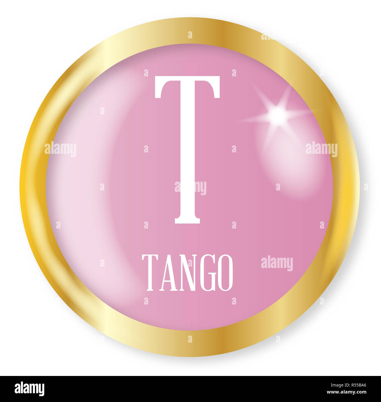 T Für den Tango Stockfoto