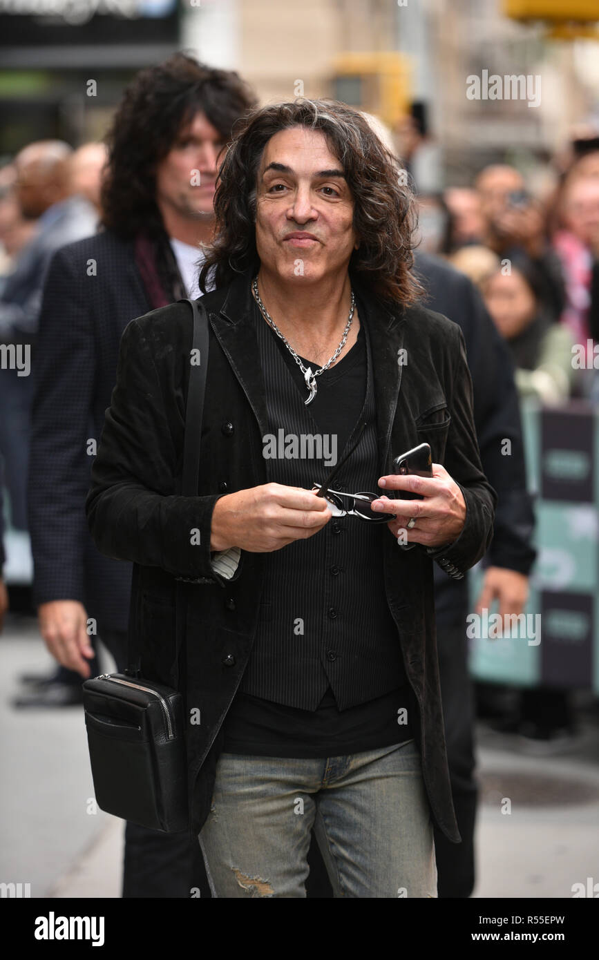 Paul Stanley von der Band Kiss besucht die Build-Serie Ihre endgültige "Ende der World Tour der Straße 'Am Bau Studio am 29. Oktober 2018 zu diskutieren, Neue Stockfoto