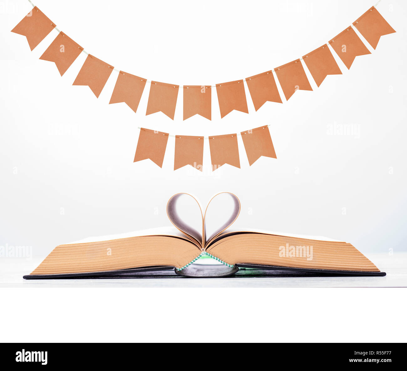 Lehrer Tag Konzept, Beschriftung Feld Flags Stockfoto