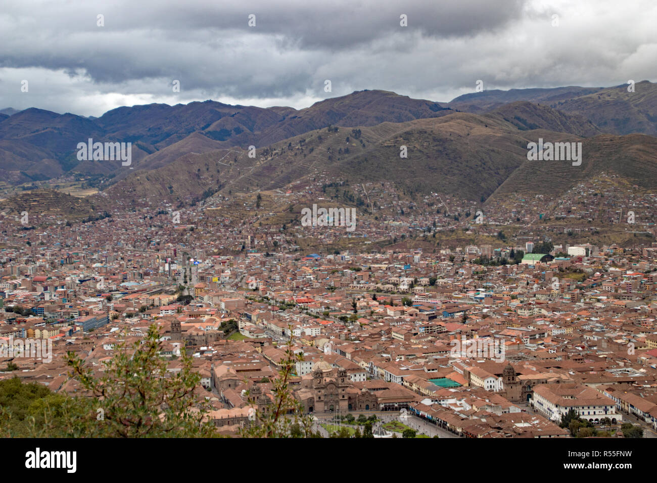 Cuzco Peru Stadtbild Stockfoto