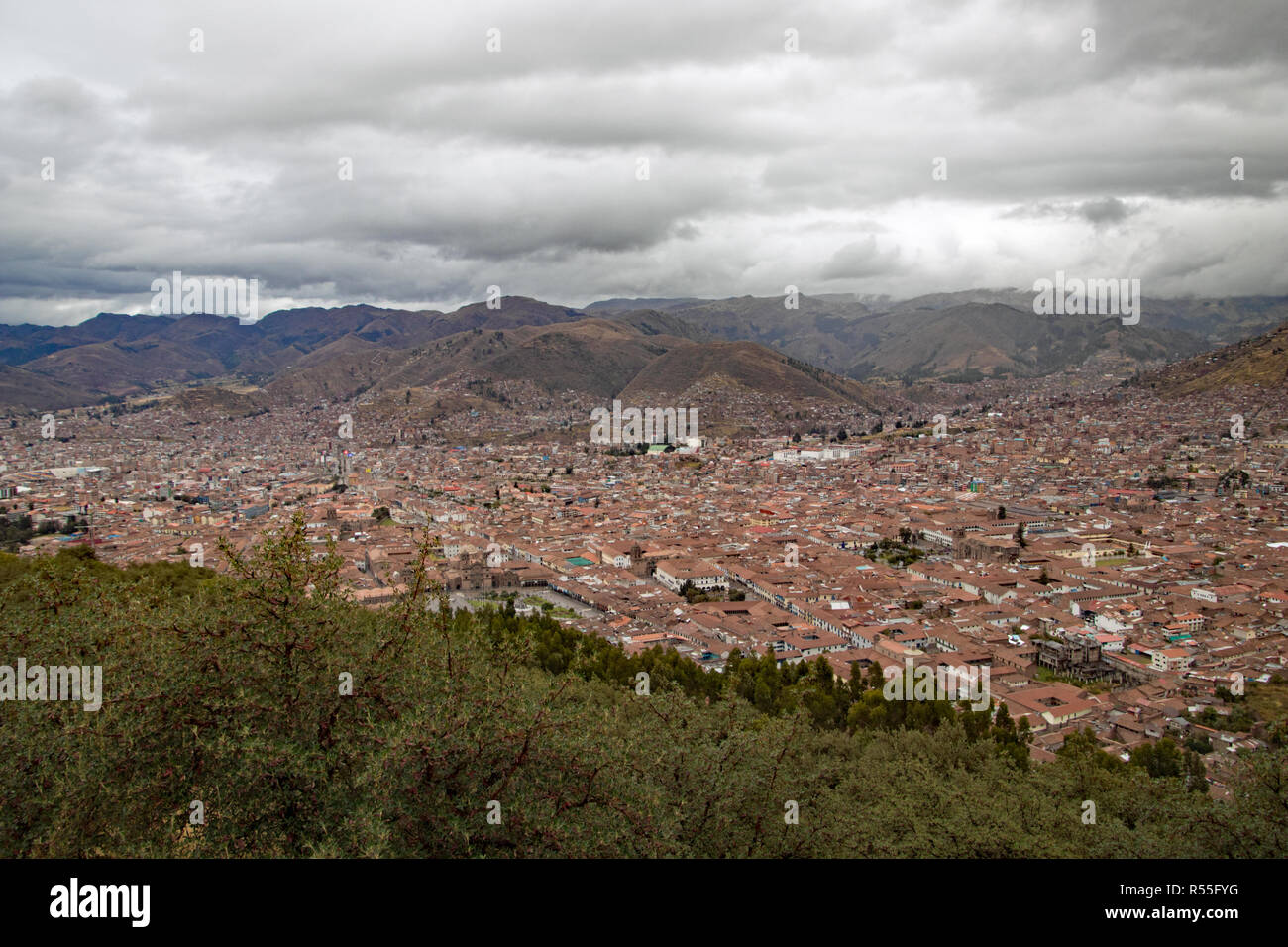 Cuzco Peru Stadtbild Stockfoto