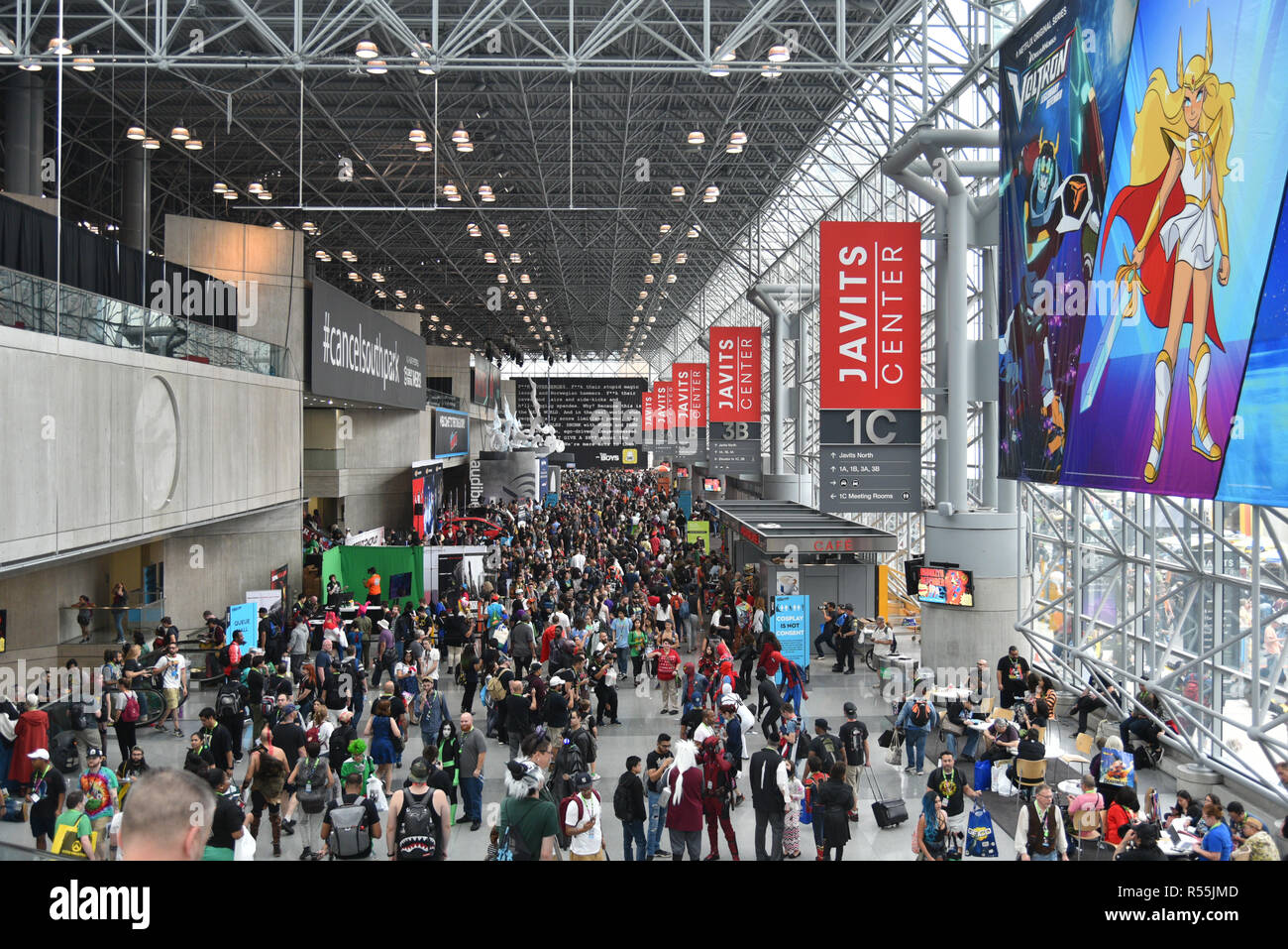 New York Comic Con bei Jacob Javits Center am 4. Oktober 2018 in New York City. Stockfoto