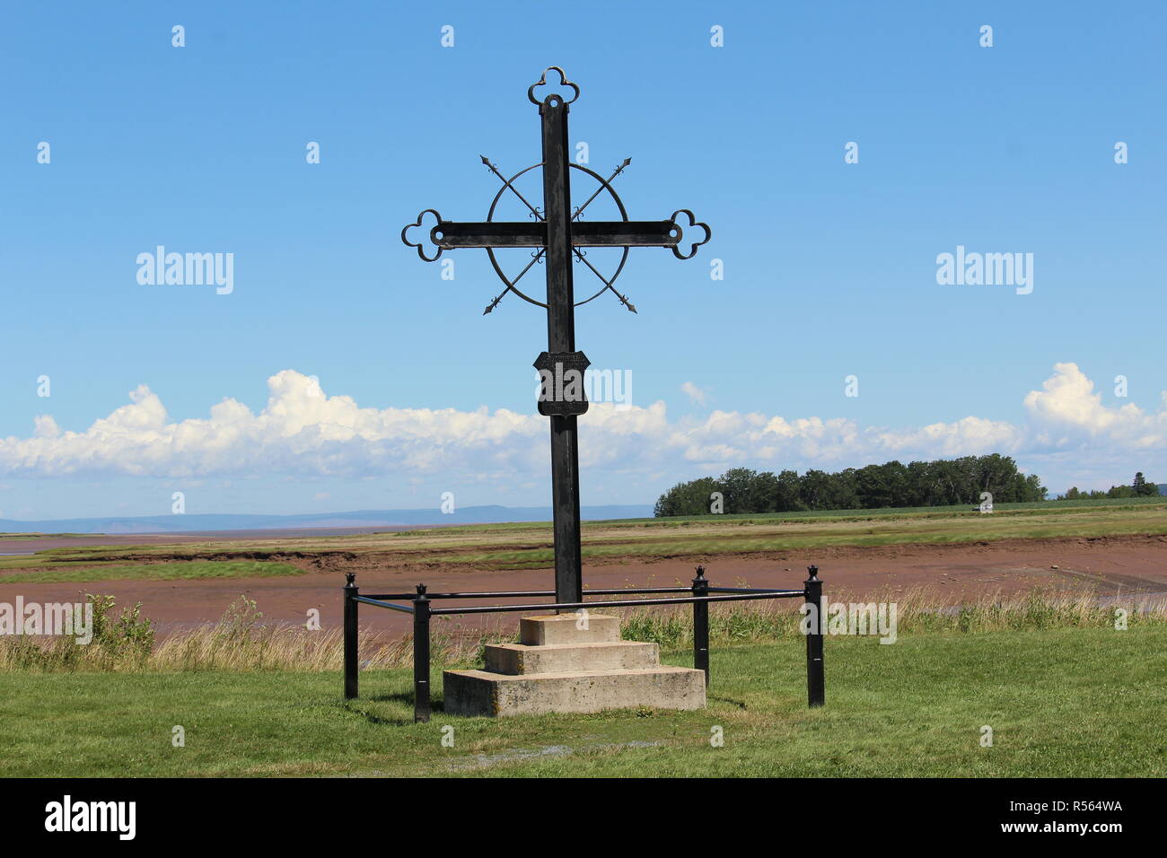 Croix de la Déportation des Acadien en Acadie Nouvelle-Écosse Stockfoto