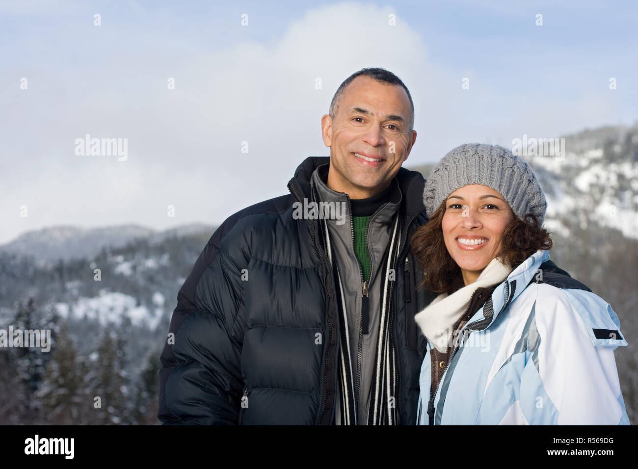 Porträt von ein älteres paar Stockfoto