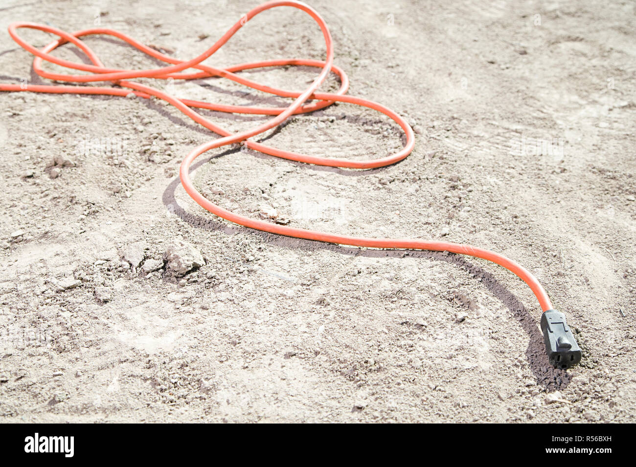Ein Kabel auf dem Boden Stockfotografie - Alamy