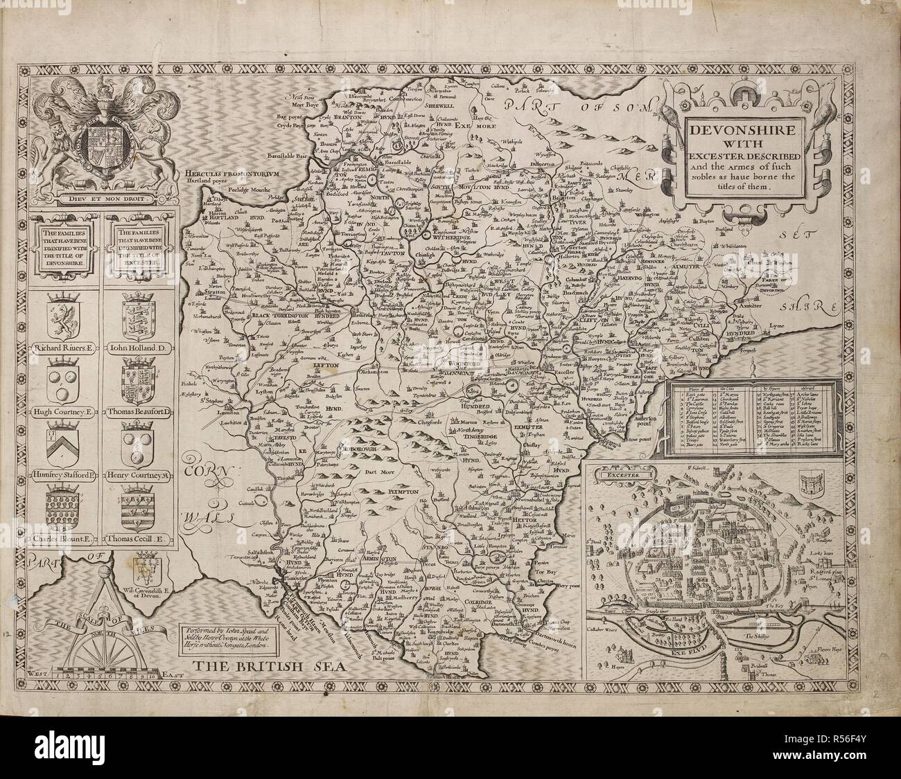 Eine sammlung von 37 karten der grafschaften von england Fotos und