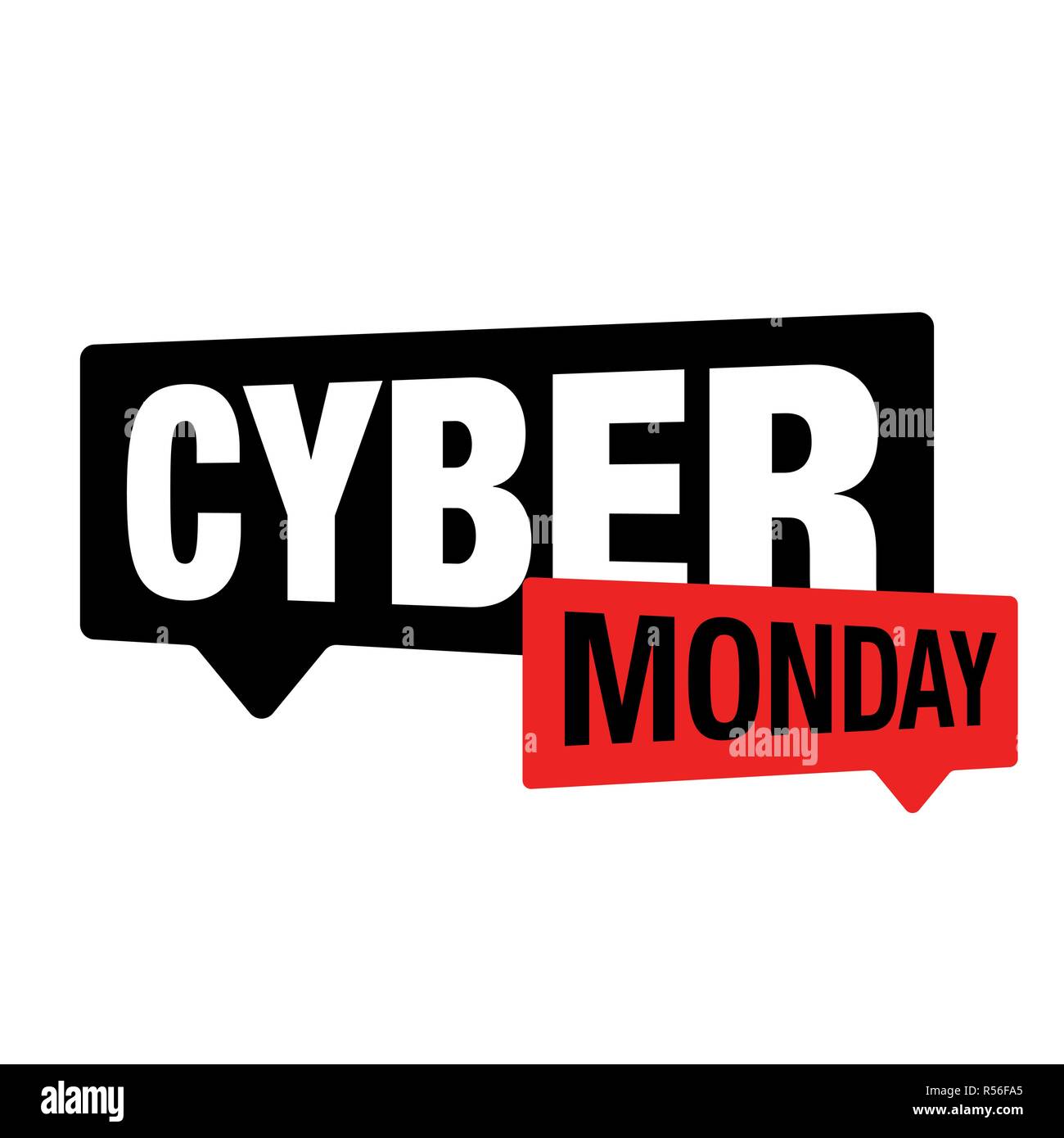 Cyber Monday Verkauf label Stock Vektor