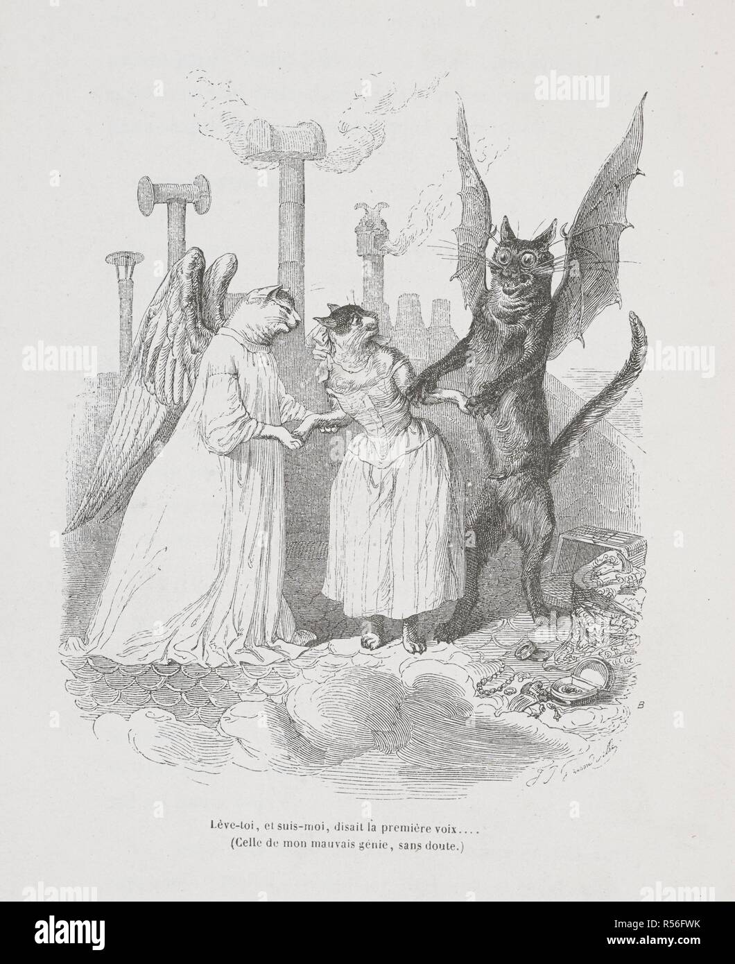 Leve-toi, et suis-moi, disait la Premiere voix... (Celle de Mon mauvais Genie, Sans Doute.) anthropomorphe Bild von Katzen. Peines de cÅ"ur d'une chatte Anglaise.-Guide-aÌ 'ne aÌ € l'usage des animaux qui veulent parvenir aux Honneurs. - Voyage d'un Lion d'Afrique aÌ € Paris. - Les Amours de deux beÌ'tes. In: Stahl (S. J.) pseud. SceÌ € nes de la vie priveÌe des animaux... EÌtudes de mÅ" Urs contemporaines publieÌes sous la Direction de M. P. J. Stahl, avec la collaboration de Messieurs de Balzac, L. in der Baude, etc. 1842. 1842. Quelle: 1457 k. 1. Platte gegenüberliegenden Seite 175. Autor: Balzac, Honoré de. GRAND Stockfoto Leve-toi, et suis-moi, disait la Premiere voix... (Celle de Mon mauvais Genie, Sans Doute.) anthropomorphe Bild von Katzen. Peines de cÅ"ur d'une chatte Anglaise.-Guide-aÌ 'ne aÌ € l'usage des animaux qui veulent parvenir aux Honneurs. - Voyage d'un Lion d'Afrique aÌ € Paris. - Les Amours de deux beÌ'tes. In: Stahl (S. J.) pseud. SceÌ € nes de la vie priveÌe des animaux... EÌtudes de mÅ" Urs contemporaines publieÌes sous la Direction de M. P. J. Stahl, avec la collaboration de Messieurs de Balzac, L. in der Baude, etc. 1842. 1842. Quelle: 1457 k. 1. Platte gegenüberliegenden Seite 175. Autor: Balzac, Honoré de. GRAND Stockfoto