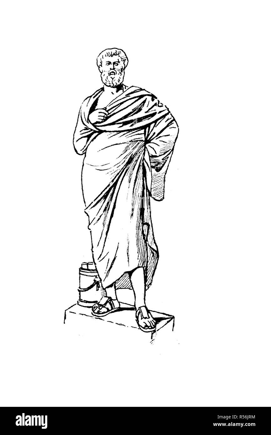 Mode, Kleidung in Griechenland, Blütezeit der 5th-4th century BC, 280 BC, Holzschnitt, Griechenland Stockfoto