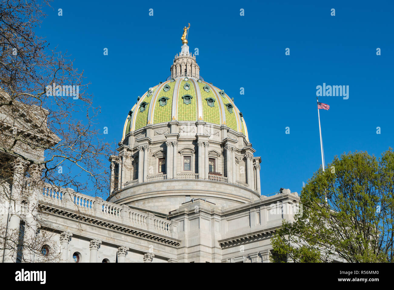 Kuppel des Pennsylvania State Capitol Gebäude Harrisburg, PA Stockfoto