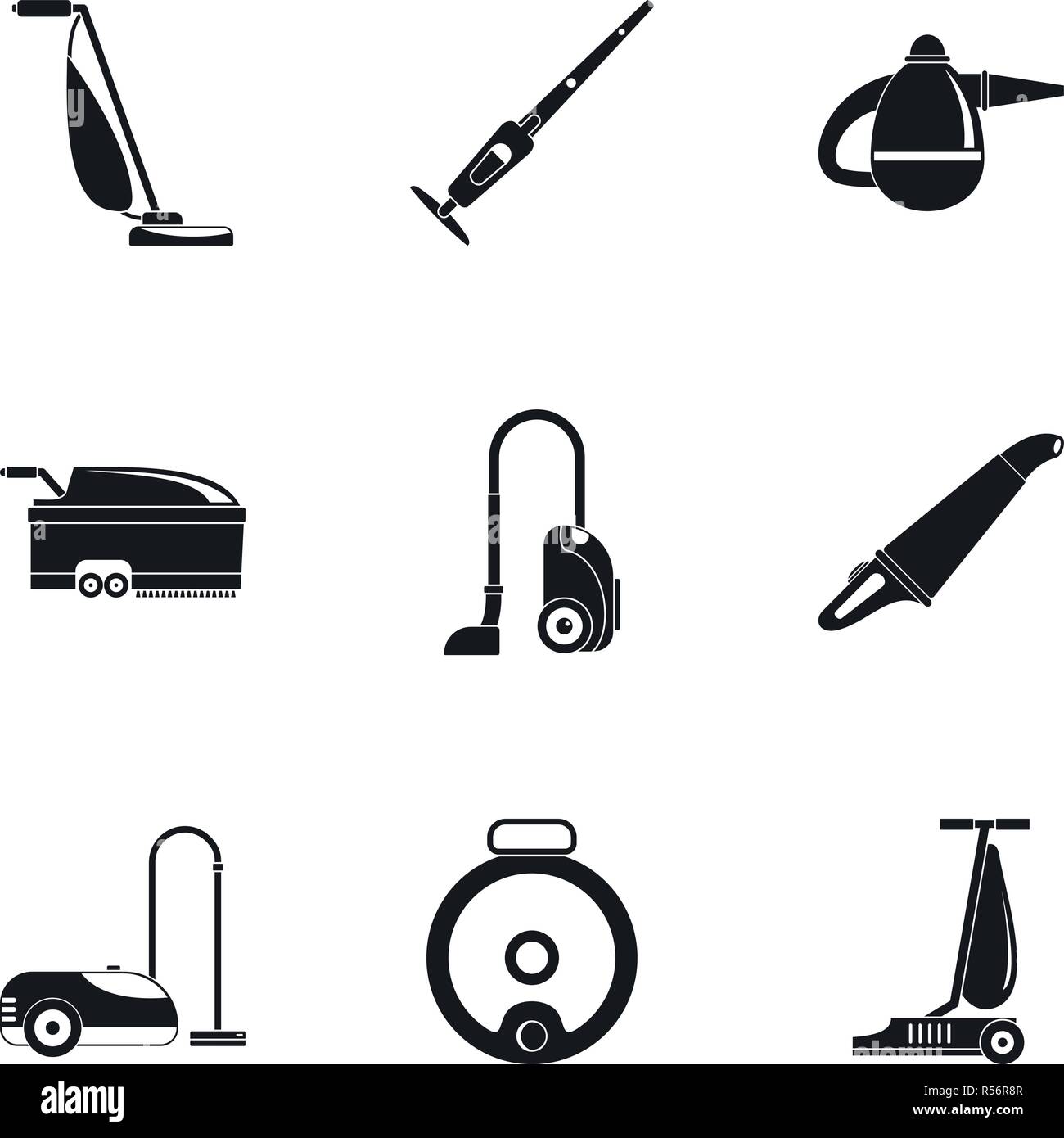 Moderne Staubsauger Icon Set. Einfacher Satz von 9 modernen Staubsauger  Vector Icons für Web Design auf weißem Hintergrund Stock-Vektorgrafik -  Alamy