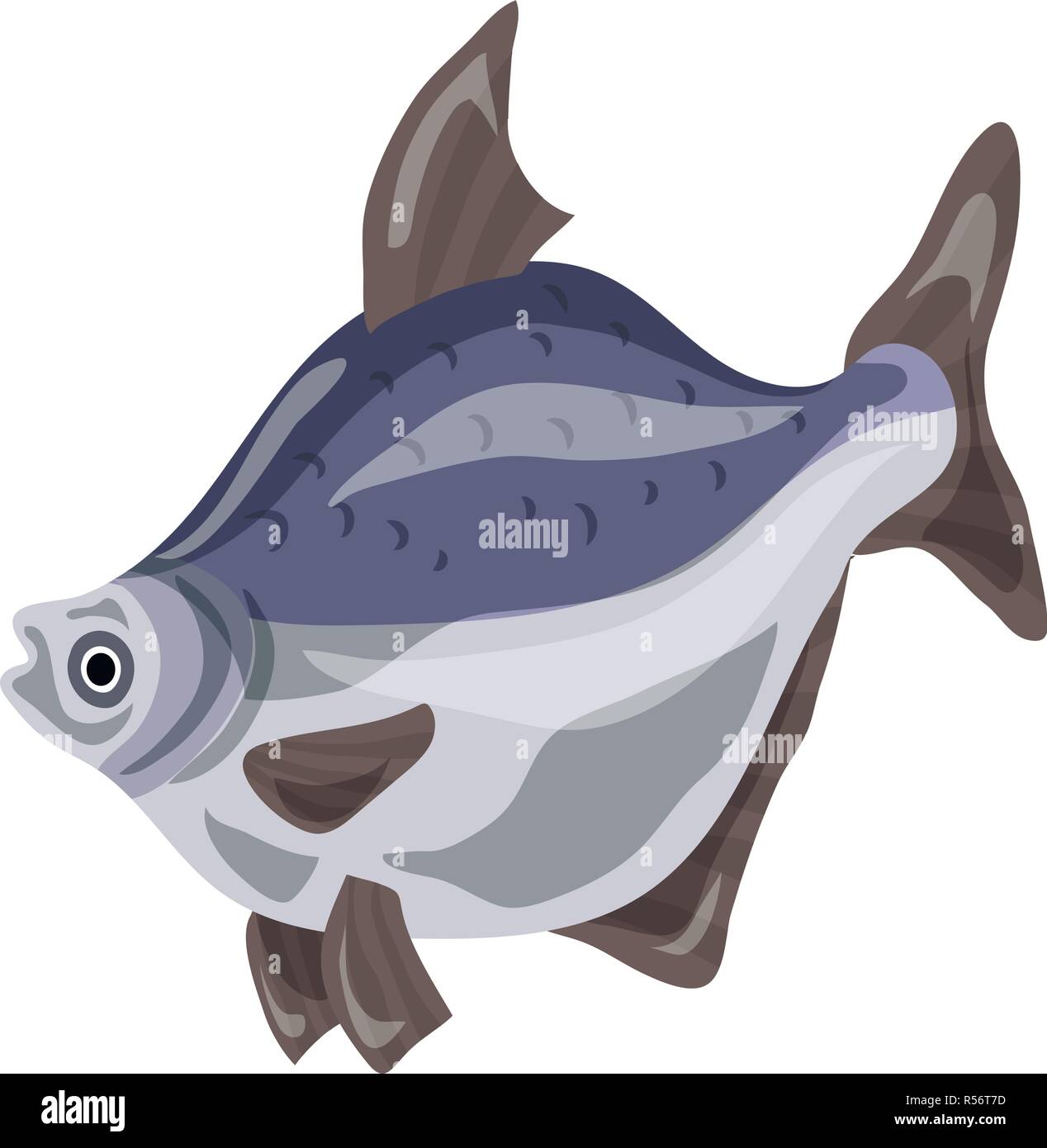 Sonnenfisch fisch Symbol. Cartoon von sonnenfisch Fisch vector Symbol für Web Design auf weißem Hintergrund Stock Vektor