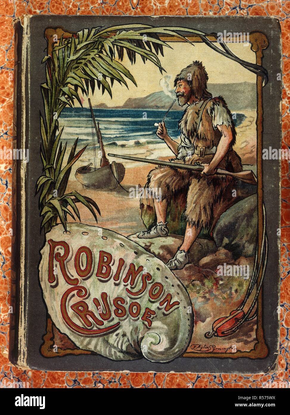 Autor Von Robinson Crusoe 5 Buchstaben Kreuzworträtsel Robinson crusoe book illustration -Fotos und -Bildmaterial in hoher