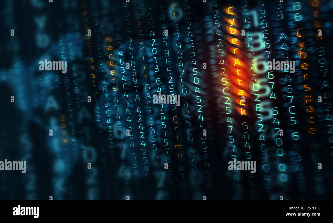 Cyber Attack Konzept Stockfoto