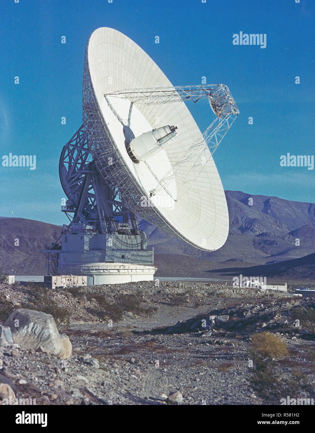 Deep Space Antenne 210' in Goldstone, CA - 1972 Stockfoto