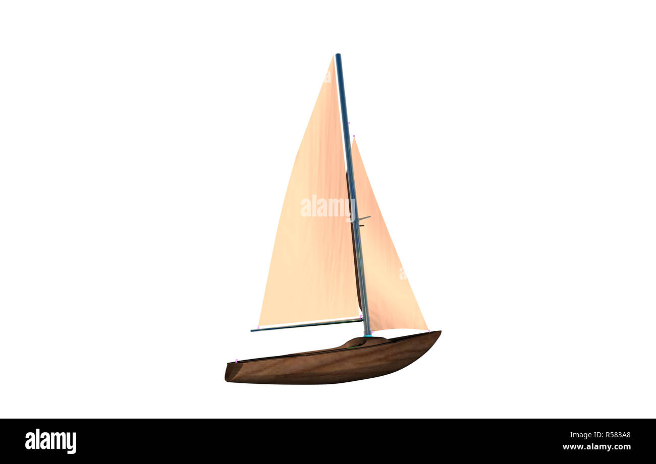 Segelboot frei Stockfoto