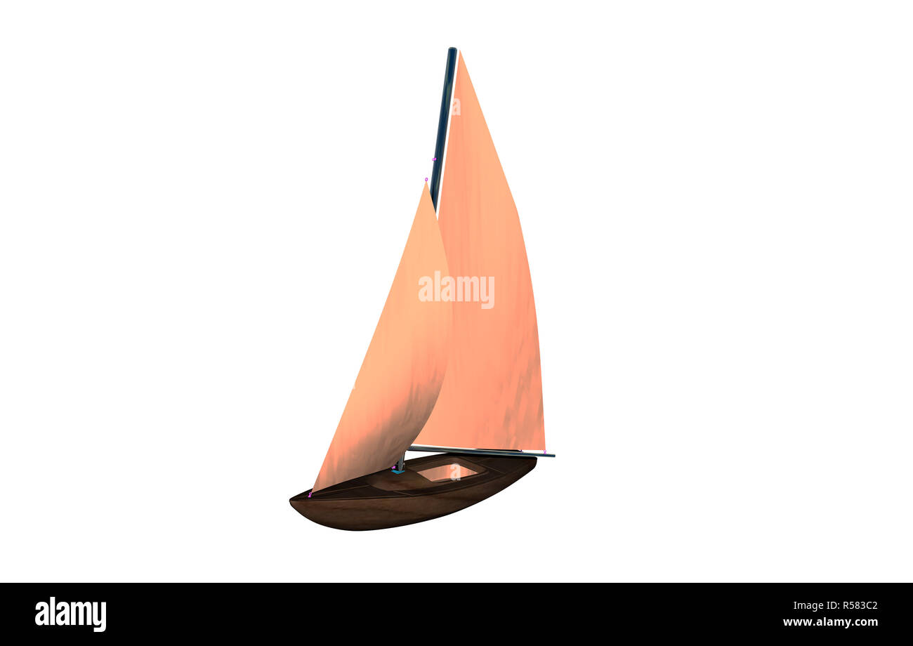 Segelboot frei Stockfoto