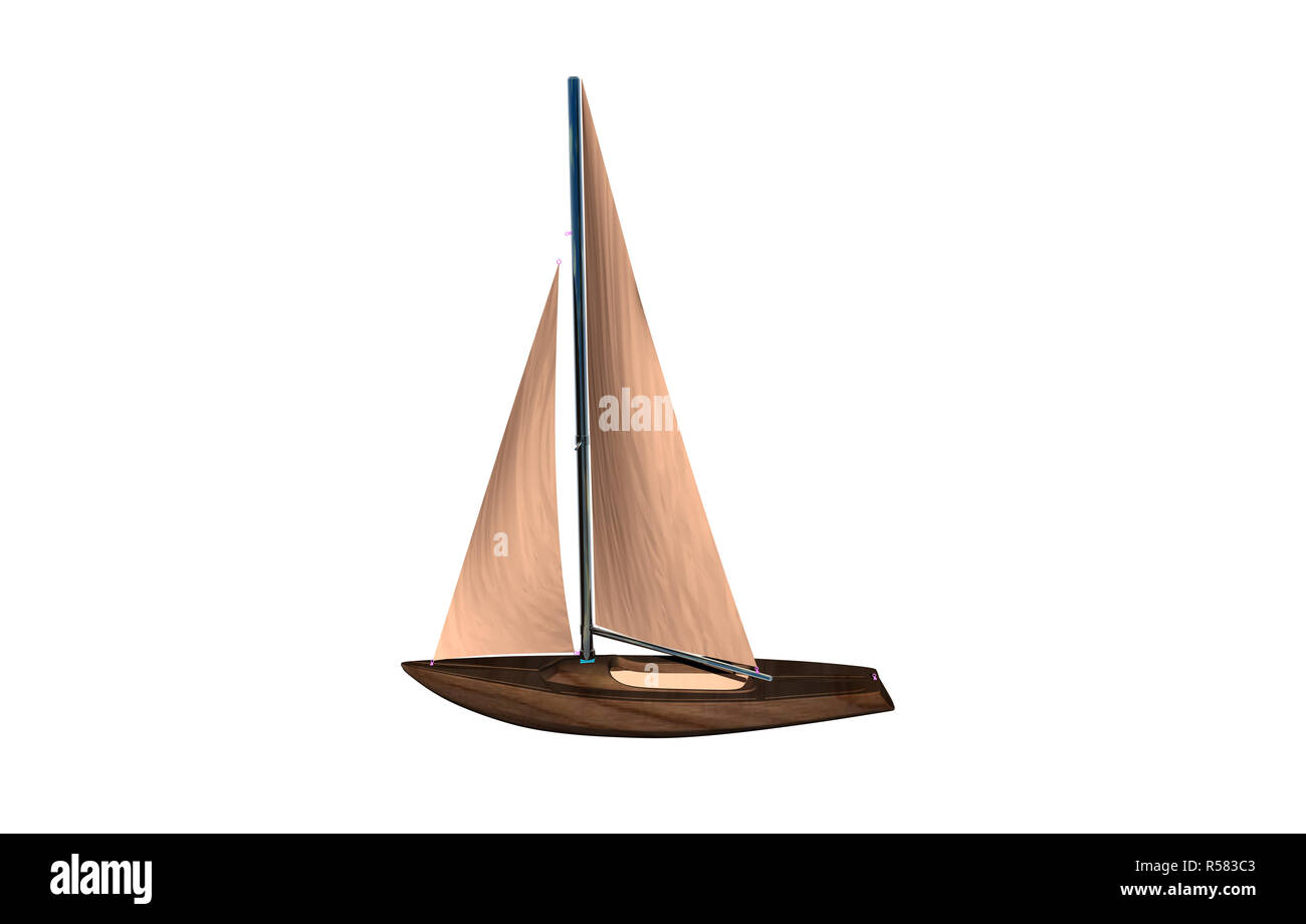 Segelboot frei Stockfoto
