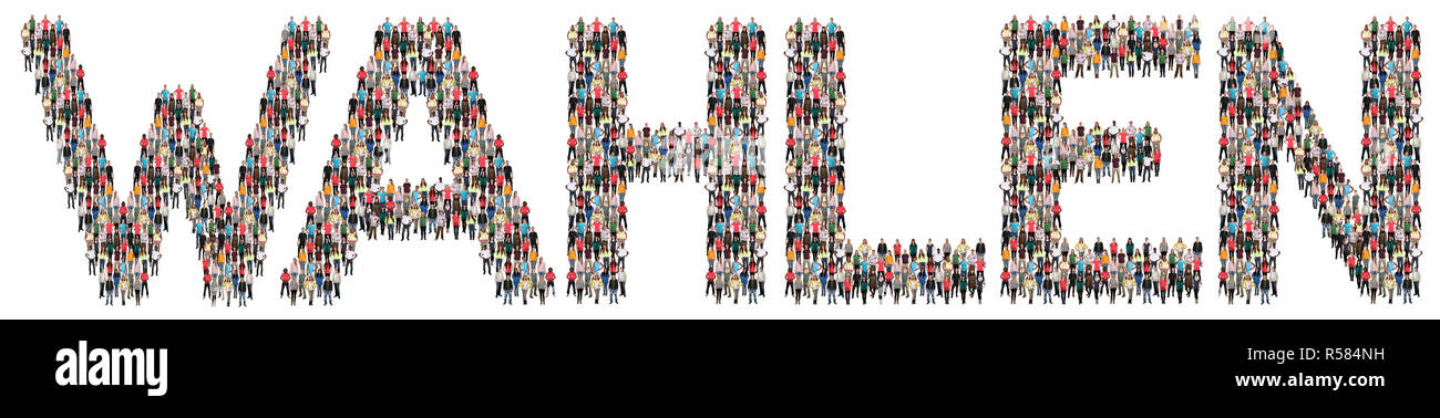 Wahlen wählen Wahl Europa politik Menschen Menschen Menschen Gruppe Menschen Gruppe Stockfoto