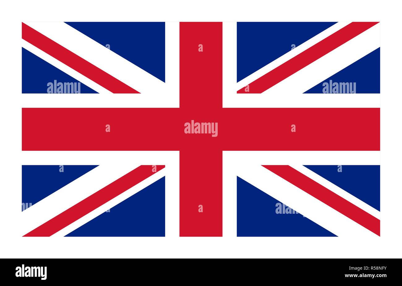 Vektor Großbritannien Flagge Stock Vektor