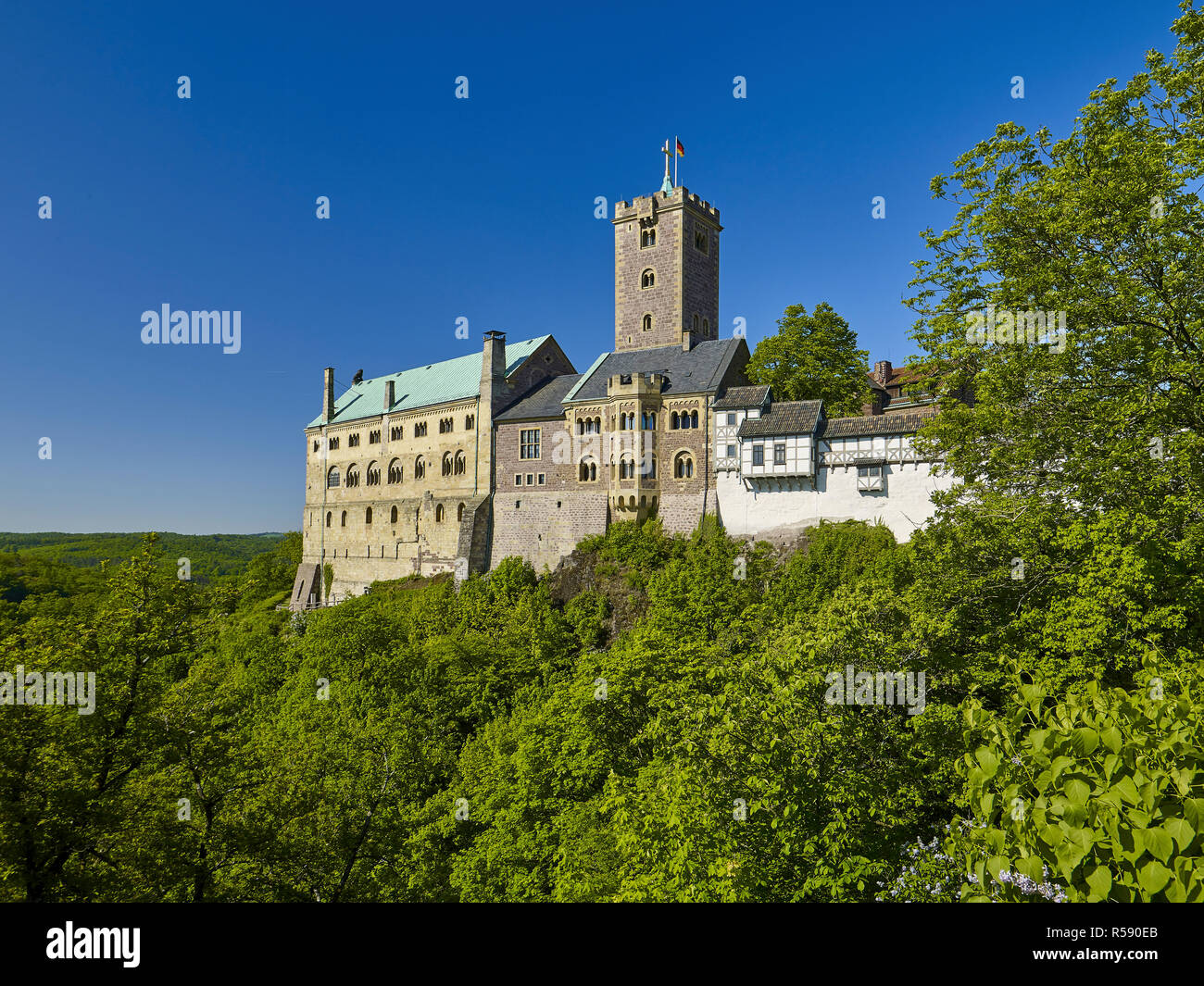 Die Wartburg in Eisenach, Thüringen, Deutschland Stockfoto