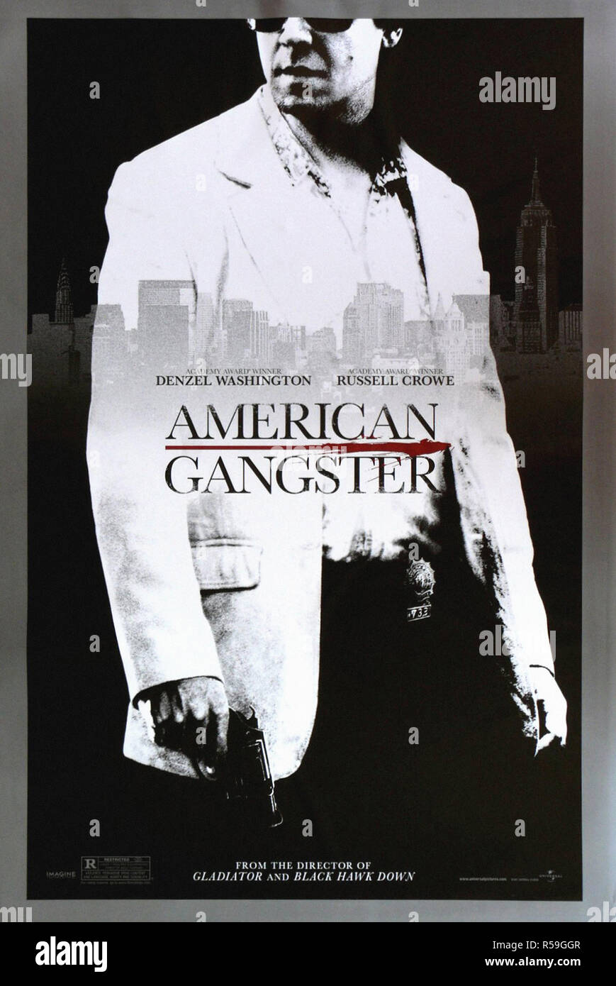 American Gangster - Original Filmplakat Stockfoto