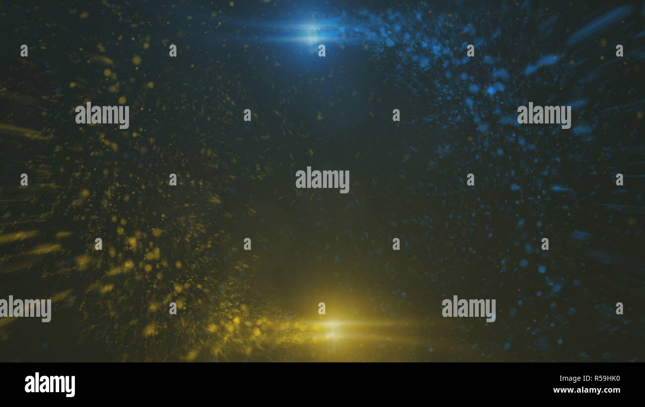 Öffnen Intro Flash light, Lens Flare, Partikel Stockfoto