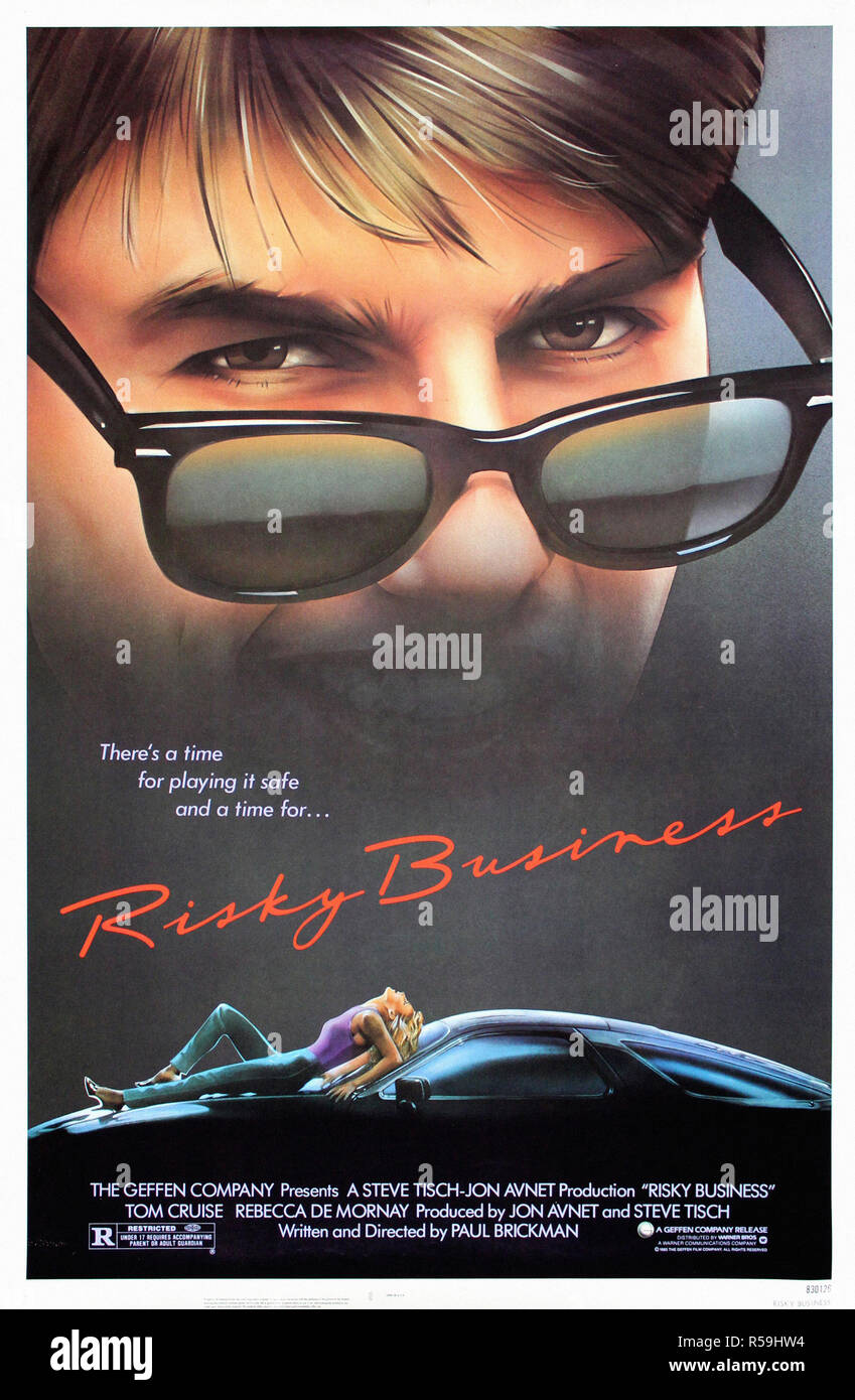 Risky Business - Original Filmplakat Stockfoto