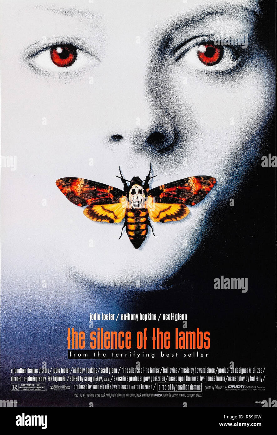 Das Schweigen der Lämmer - Original Filmplakat Stockfoto