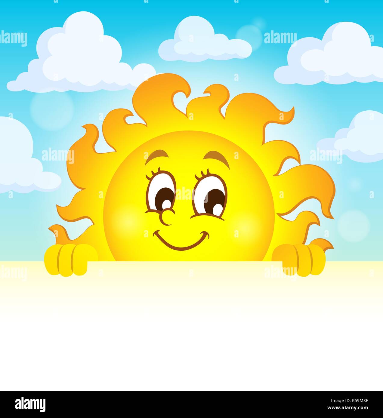 Happy lauern sun Thema Bild 1 Stockfoto