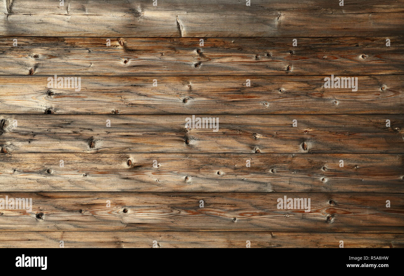 Braun alte vintage Holzbohlen Hintergrund Stockfoto