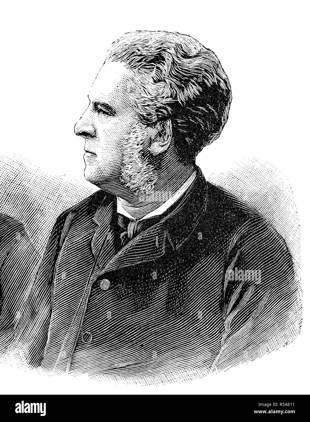 Charles Thomas Floquet, 2. Oktober 1828, vom 18. Januar 1896, war ein französischer Staatsmann, Holzschnitt aus dem Jahr 1888, Deutschland Stockfoto