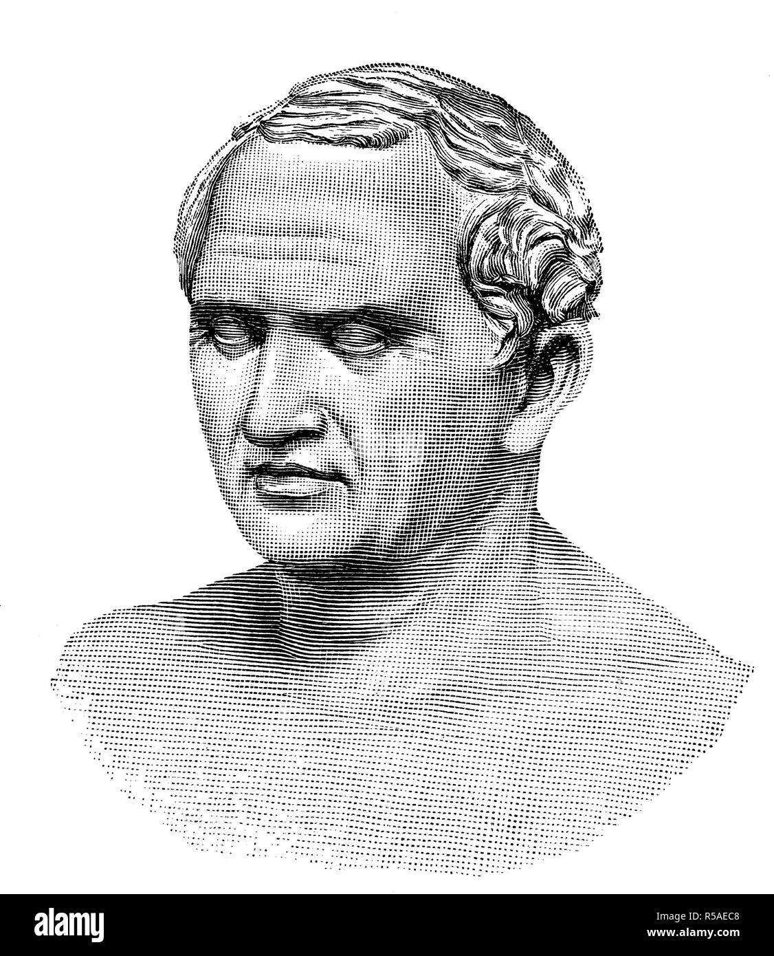 Marcus Tullius Cicero, Januar 3, 106 v. Chr., 7. Dezember 43 v. Chr., war ein römischer Politiker, Anwalt, Schriftsteller und Philosoph, Antike Stockfoto