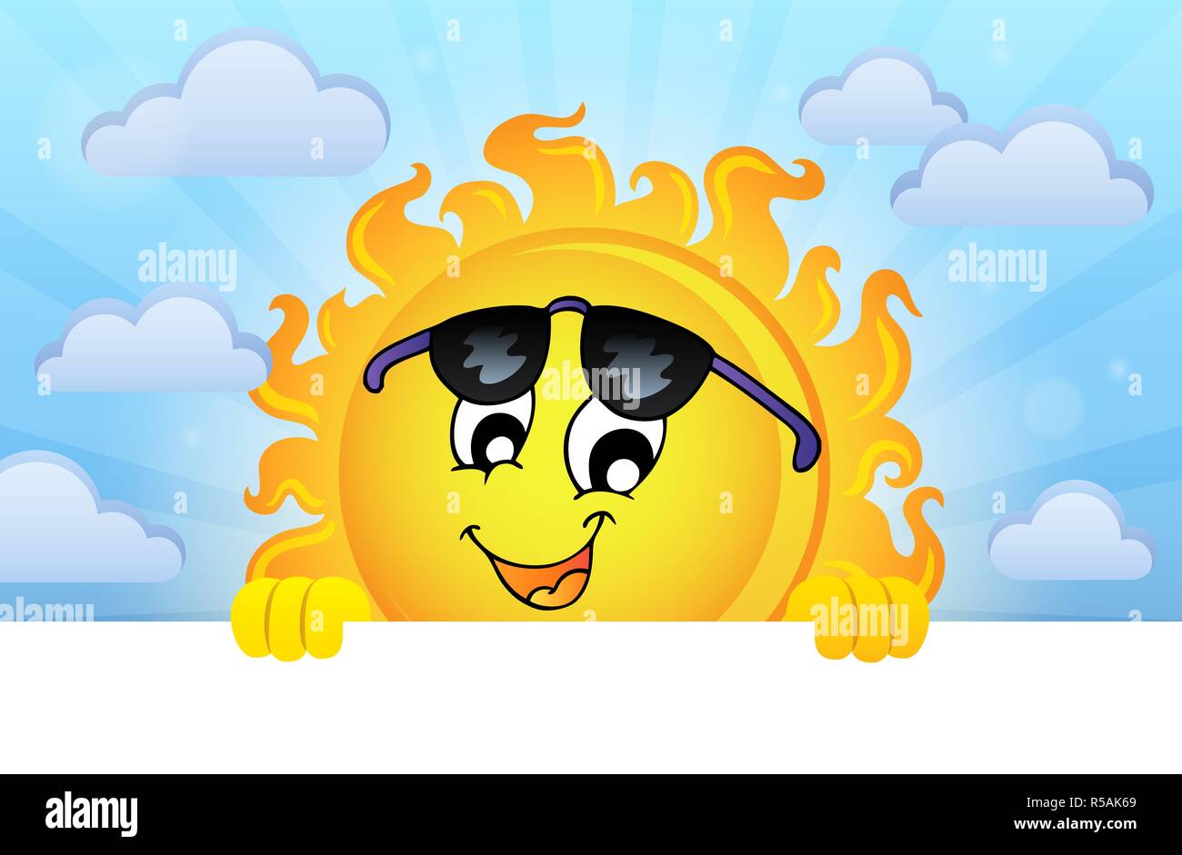 Happy lauern sun Thema Bild 5 Stockfoto