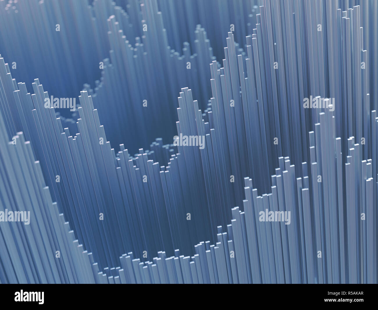 3D-Darstellung. Abstraktes Bild in drei Dimensionen. Hintergrund Konzept moderne und futuristische Design. Stockfoto