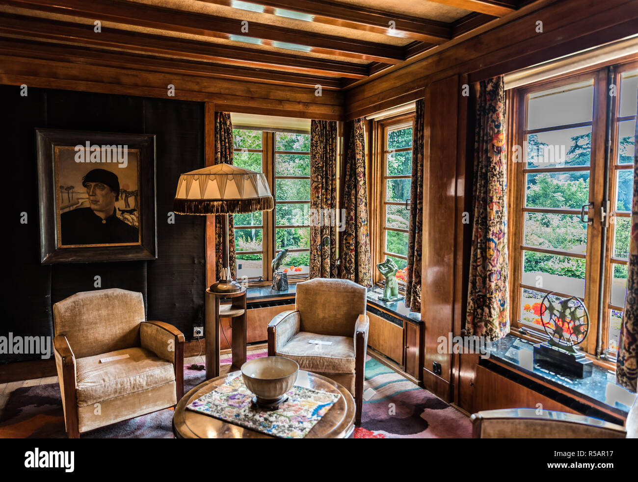 Eine luxuriöse Innenausstattung der Van Buuren museum in Uccle, Brüssel, Belgien Stockfoto