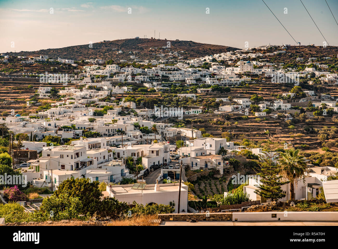 Griechenland. Sifnos Insel. Apollonia und Ano Petali Village Stockfoto