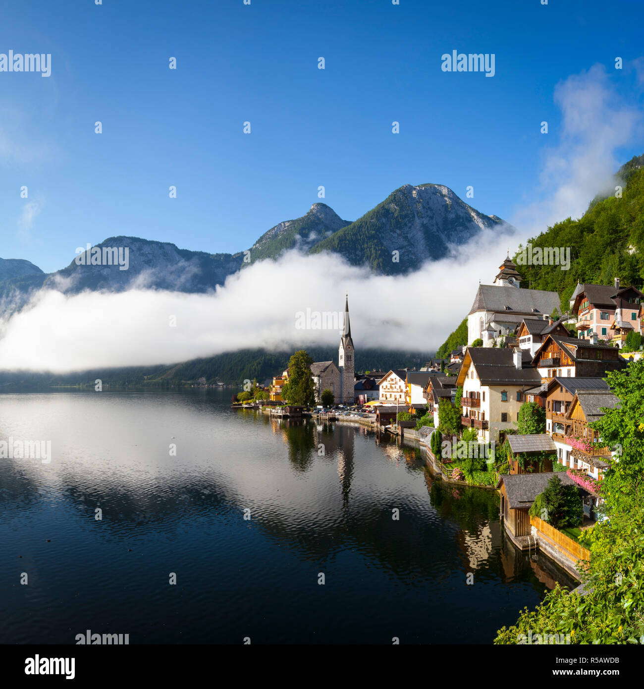 Hallstatt, Hallstattersee, Oberosterreich, Oberösterreich, Österreich Stockfoto