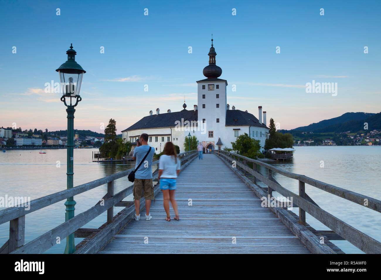 Schloss Ort am Traunsee, Gmunden, Salzkammergut, Oberösterreich, Österreich Stockfoto