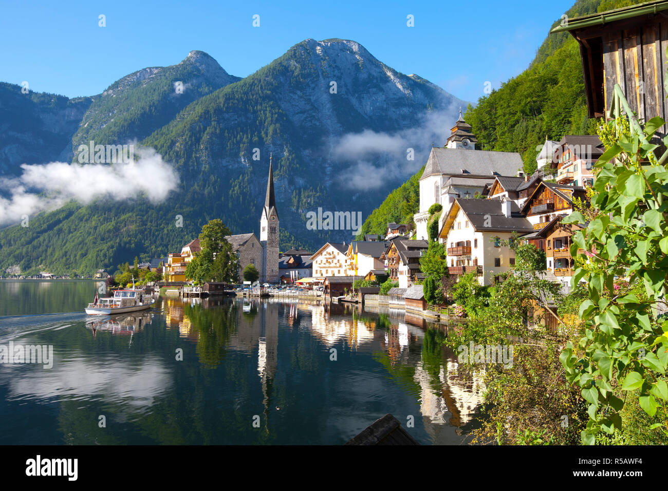 Hallstatt, Hallstattersee, Oberosterreich, Oberösterreich, Österreich Stockfoto