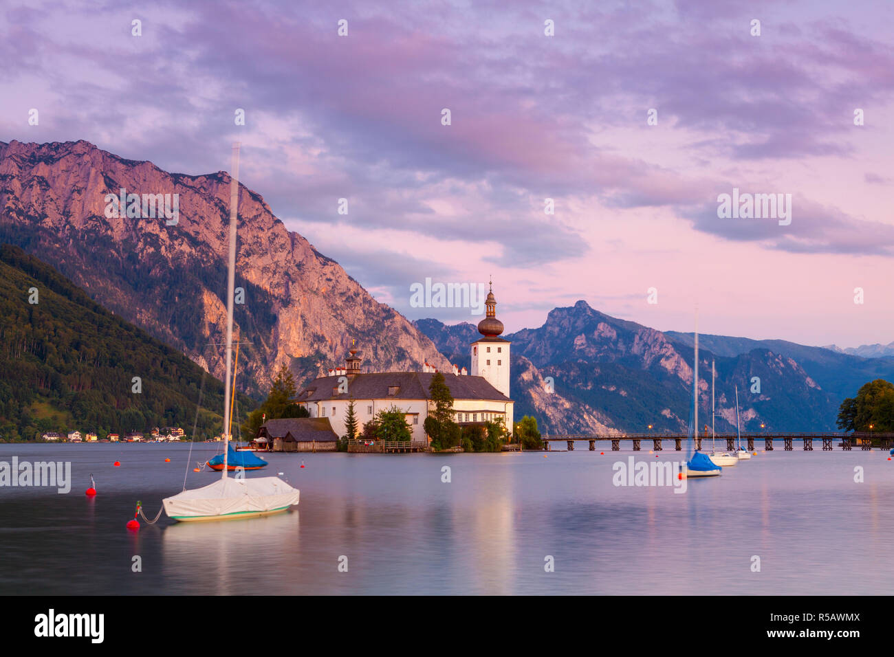 Schloss Ort am Traunsee, Gmunden, Salzkammergut, Oberösterreich, Österreich Stockfoto