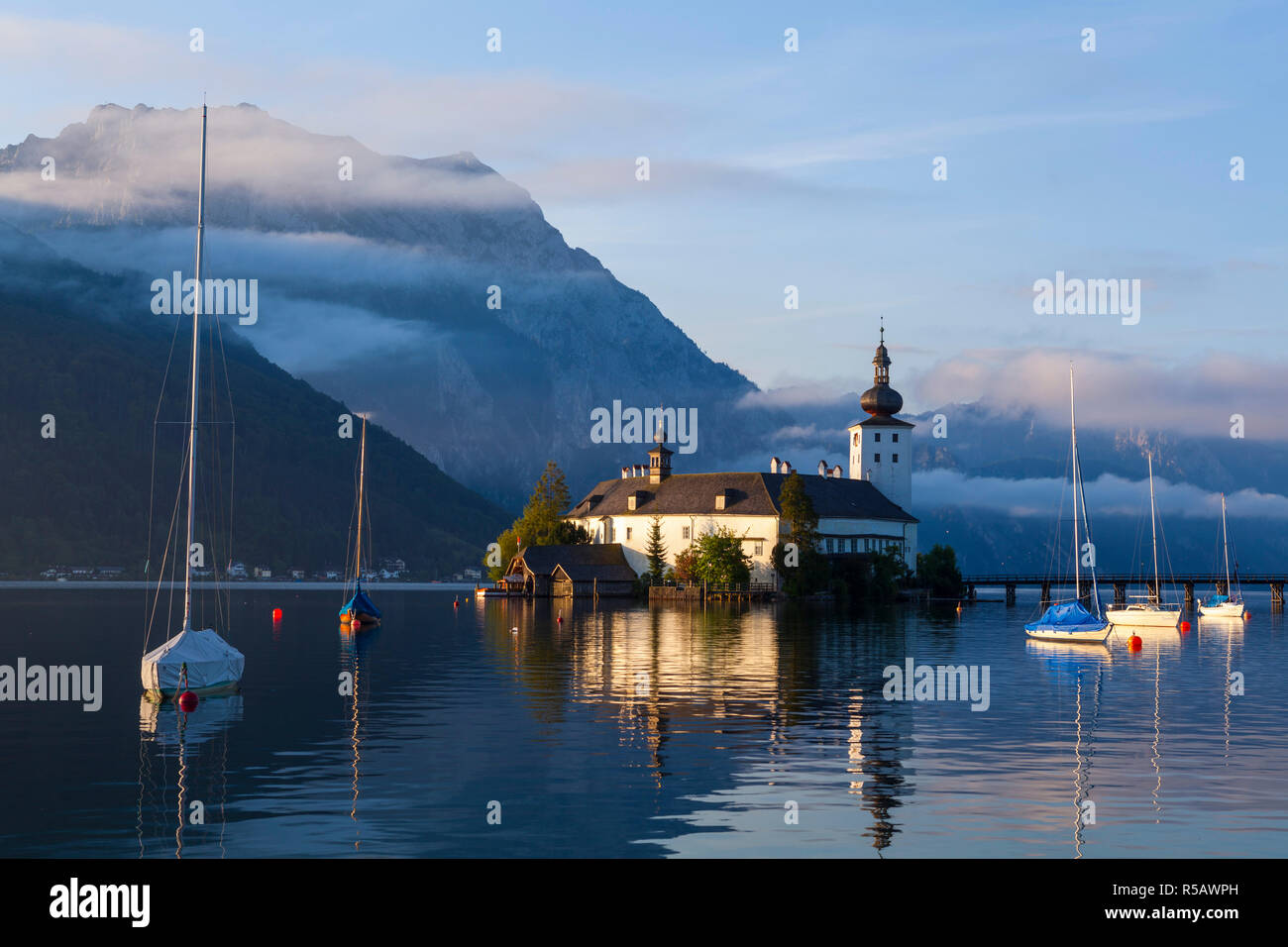 Schloss Ort am Traunsee, Gmunden, Salzkammergut, Oberösterreich, Österreich Stockfoto