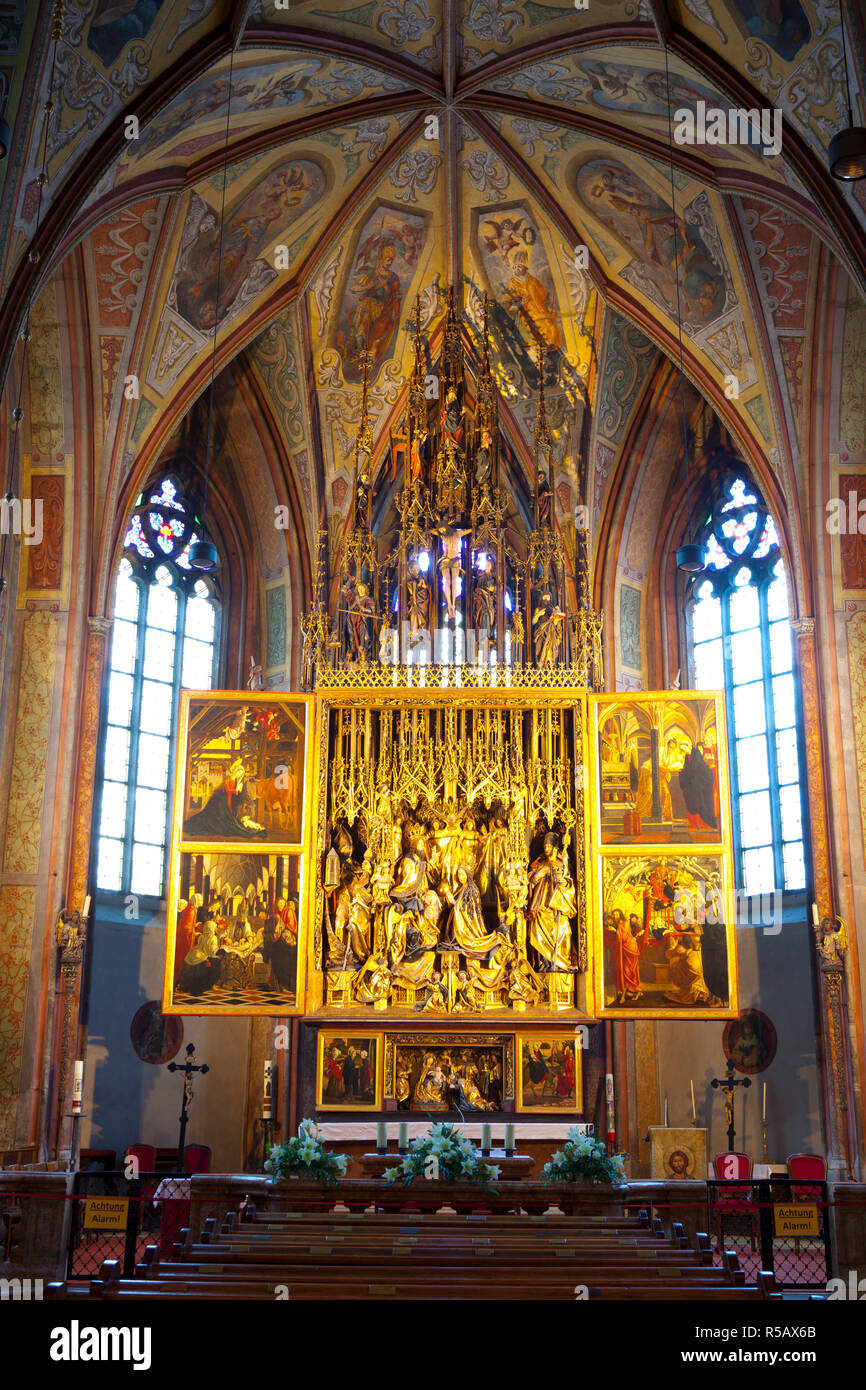 Wallfahrtskirche St. Wolfgang, Wolfgangsee, Flachgau, Oberösterreich, Österreich Stockfoto