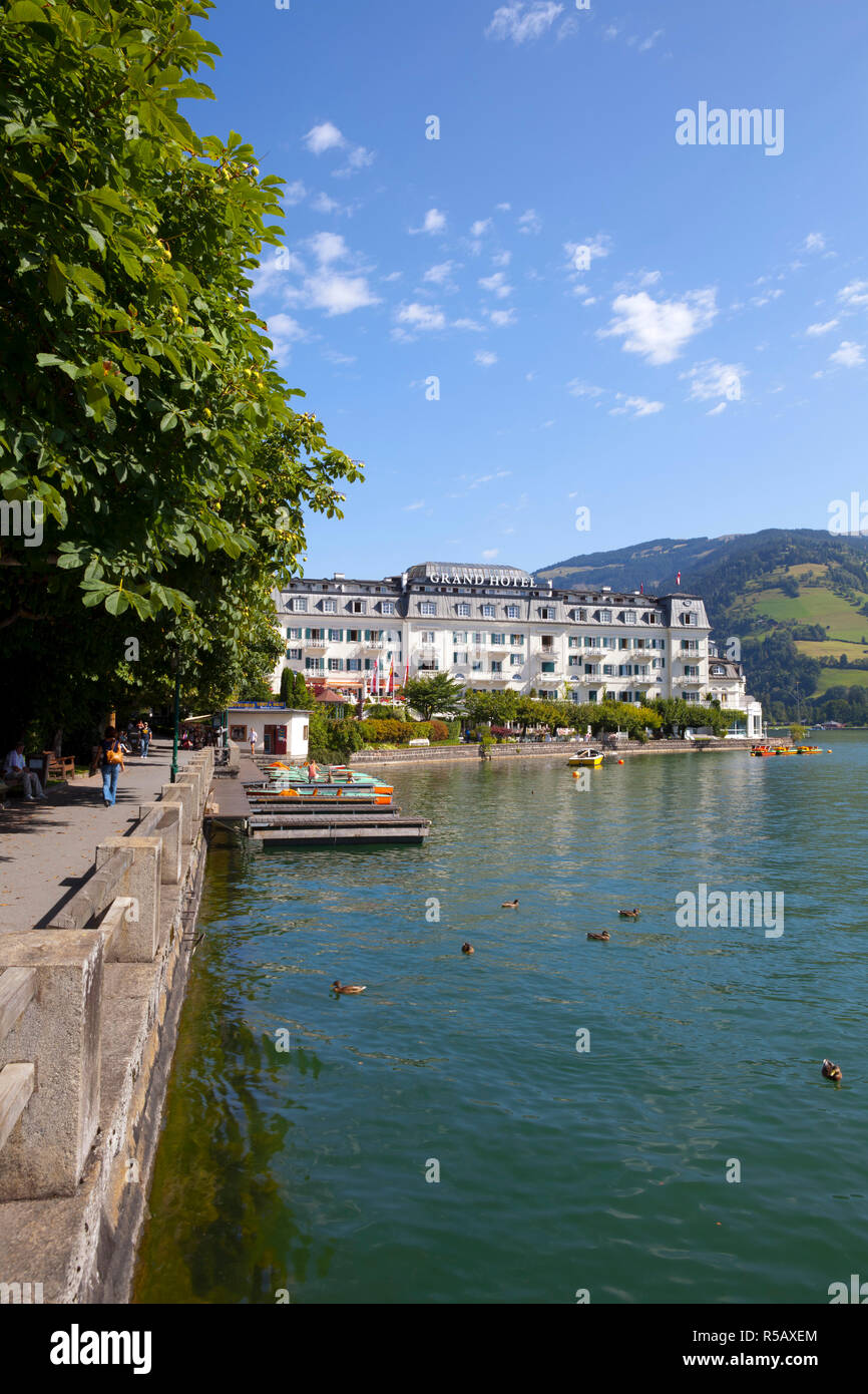 Grand Hotel am See Zell am See, Pinzgau, Salzkammergut, Österreich Stockfoto