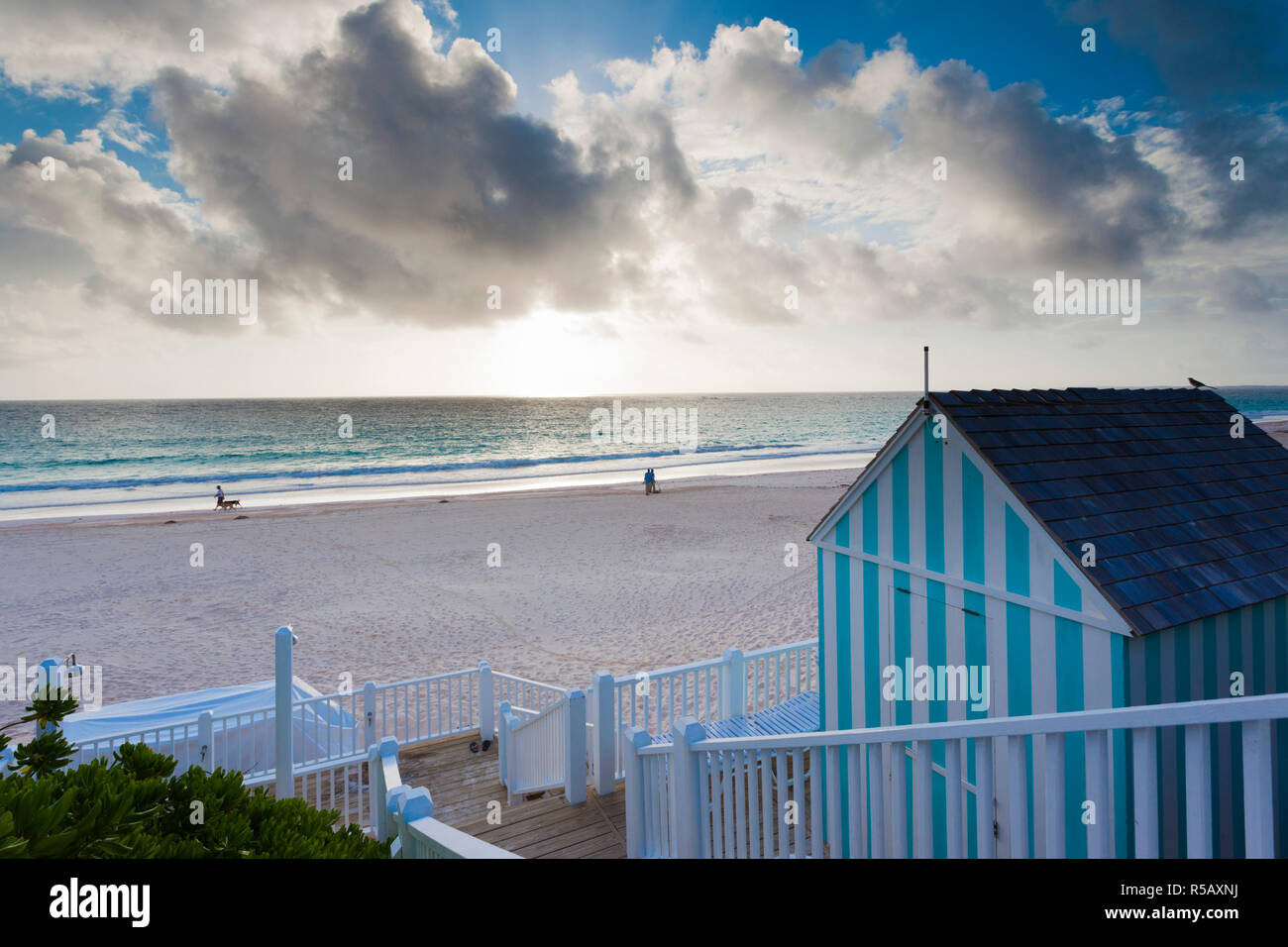 Bahamas, Eleuthera Island, Harbour Island, Pink Sand Beach Stockfoto