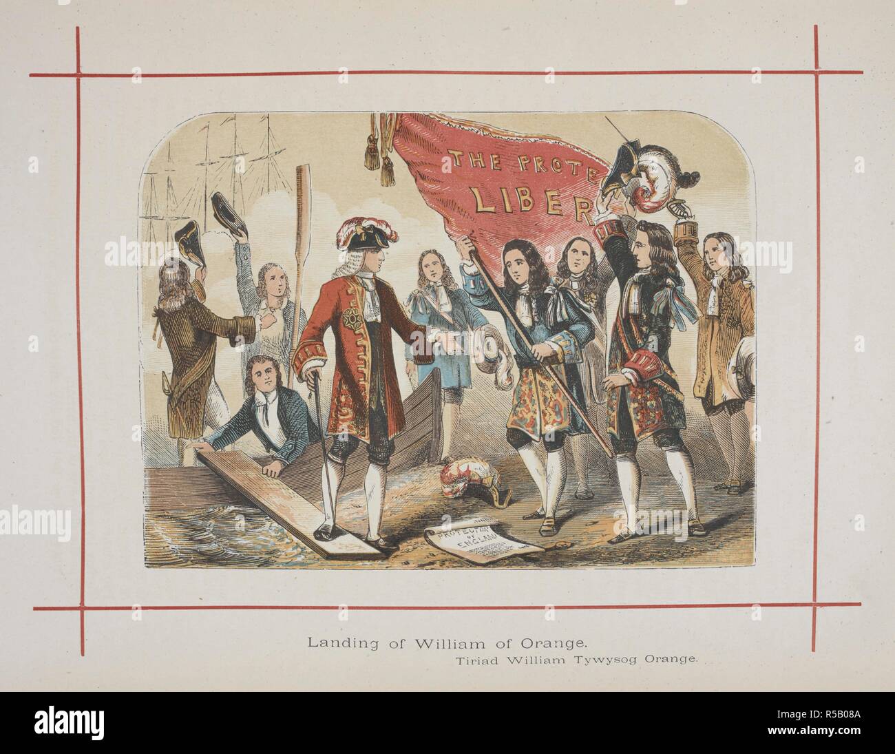 Die Landung von Wilhelm von Orange. Eine Geschichte von England für die Jungen. London; New York: London Druck & Publishing Co., [1872, 73]. Quelle: 9504. ff.7 Vol. II, Seite 158. Autor: Tyrrell, Henry. Stockfoto