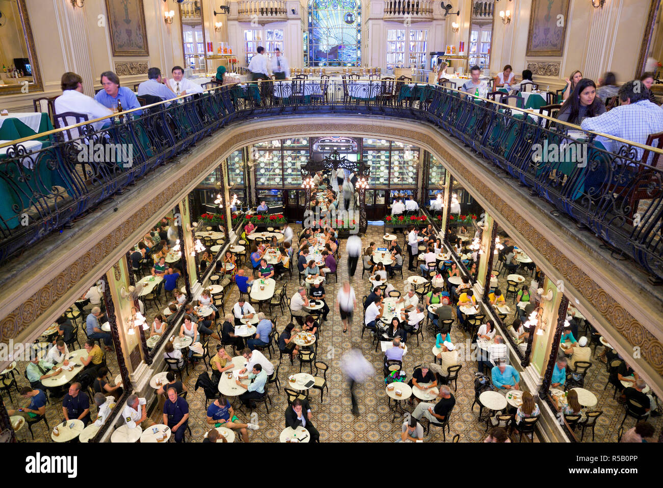 Brasilien, Rio de Janeiro, Confeitaria Colombo Cafe & Restaurant Stockfoto