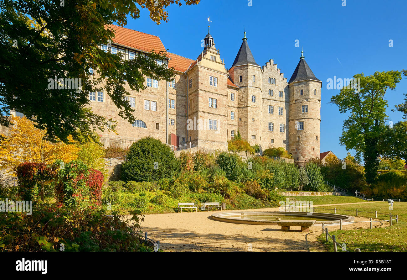 Schloss Bertholdsburg, Schleusingen, Thüringen, Deutschland Stockfoto