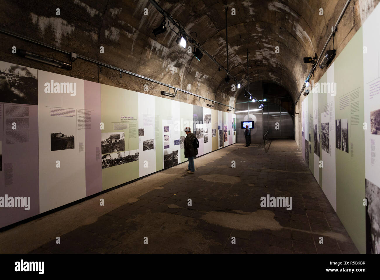 Frankreich, Region Nord-Pas-de-Calais, Wizernes-Helfaut, La Coupole, Weltkrieg zwei deutschen V2-Rakete Bunker, Museum Galerie Stockfoto